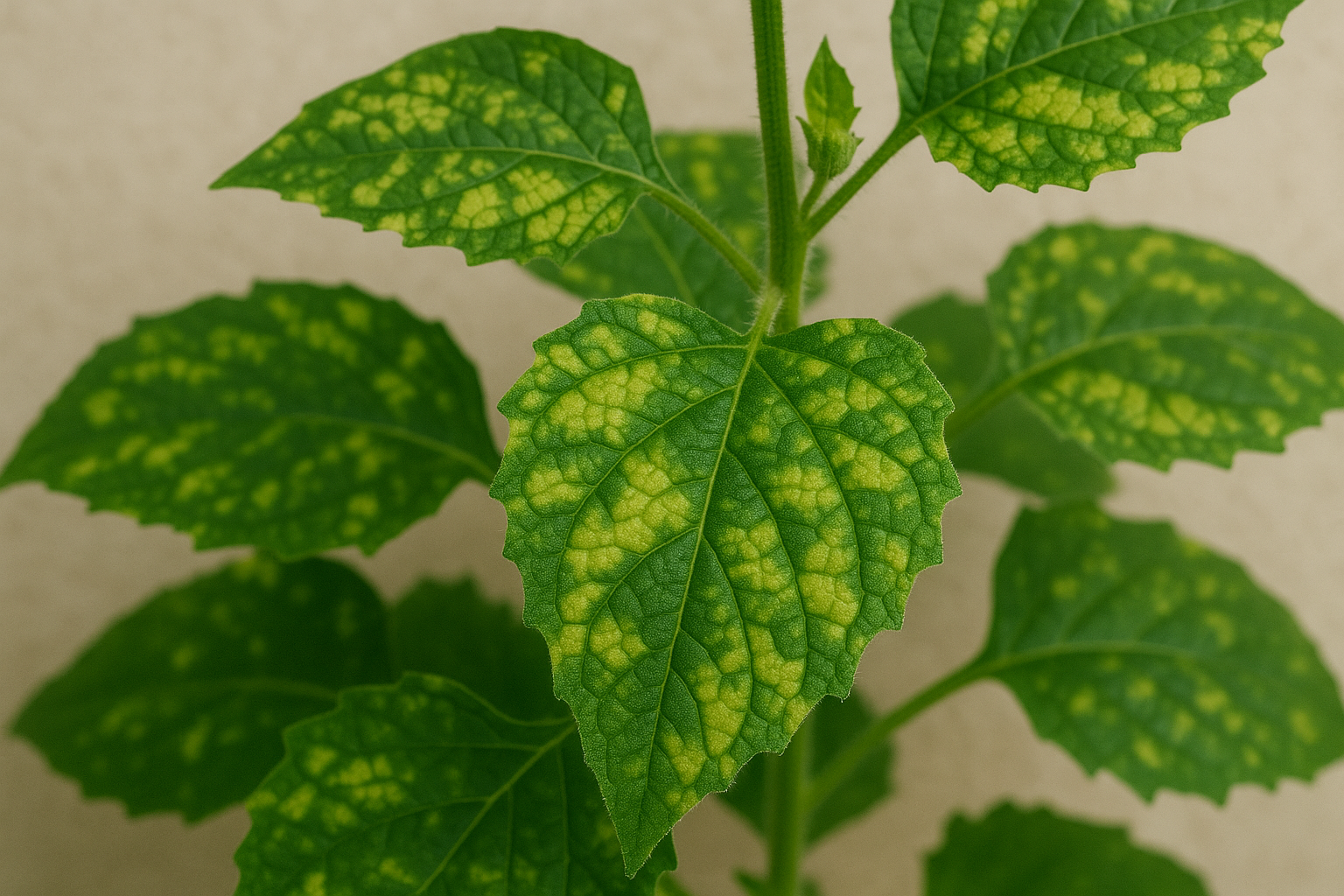 Busy person with plants